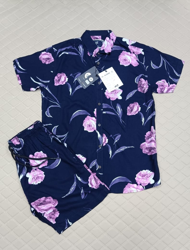 Navy Blue Floral